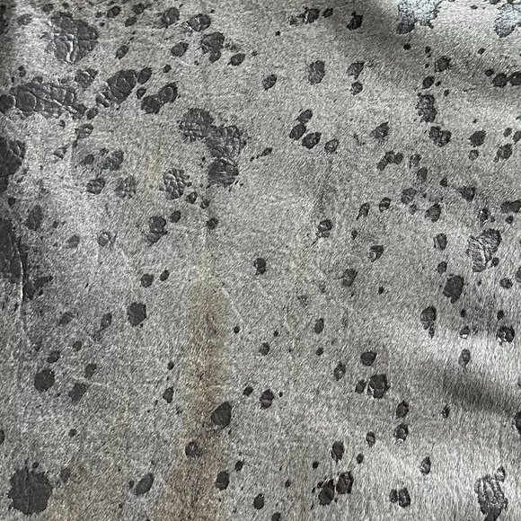 Beautiful Gray Hair on Hide Leather Cowhide Rug - NWOT - Picture 13 of 13